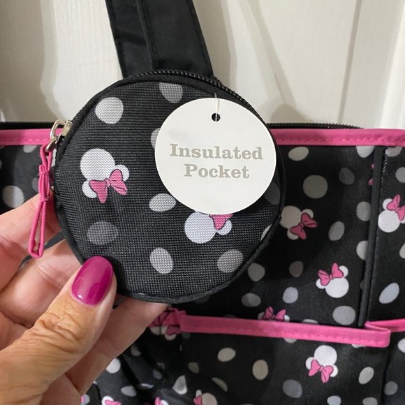 NWT Disney Baby Minnie Mouse Diaper Bag Set - Picture 4 of 8